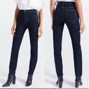 NWT Current Elliott The Stovepipe Jeans  size 25 High Waist Hearst Dark Wash